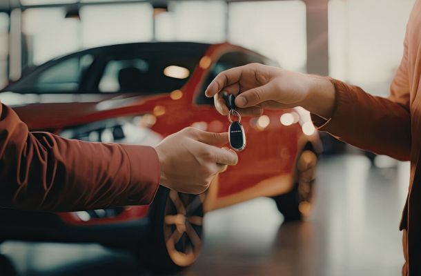 Consegna chiavi auto a noleggio